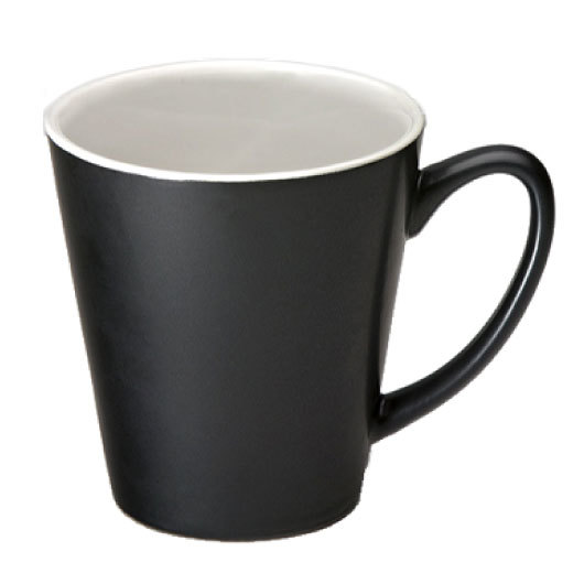 Byron Coffee Mugs Matt Black White
